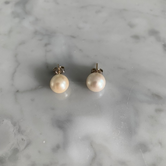 Faux Pearl Earrings - Picture 2 of 2